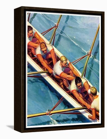 "Scullers,"June 25, 1938-Michael Dolas-Framed Premier Image Canvas