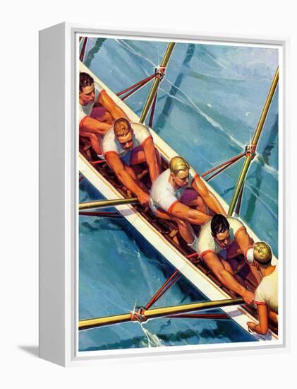 "Scullers,"June 25, 1938-Michael Dolas-Framed Premier Image Canvas