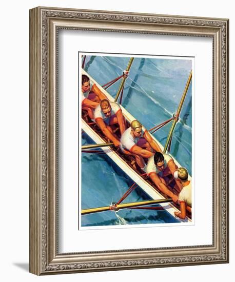 "Scullers,"June 25, 1938-Michael Dolas-Framed Giclee Print