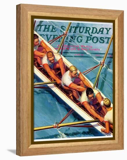 "Scullers," Saturday Evening Post Cover, June 25, 1938-Michael Dolas-Framed Premier Image Canvas