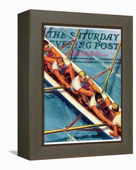 "Scullers," Saturday Evening Post Cover, June 25, 1938-Michael Dolas-Framed Premier Image Canvas