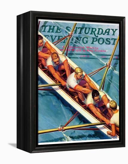 "Scullers," Saturday Evening Post Cover, June 25, 1938-Michael Dolas-Framed Premier Image Canvas