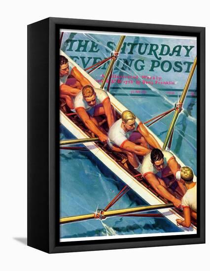 "Scullers," Saturday Evening Post Cover, June 25, 1938-Michael Dolas-Framed Premier Image Canvas