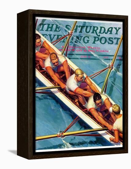 "Scullers," Saturday Evening Post Cover, June 25, 1938-Michael Dolas-Framed Premier Image Canvas