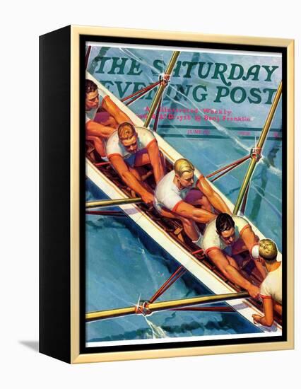 "Scullers," Saturday Evening Post Cover, June 25, 1938-Michael Dolas-Framed Premier Image Canvas