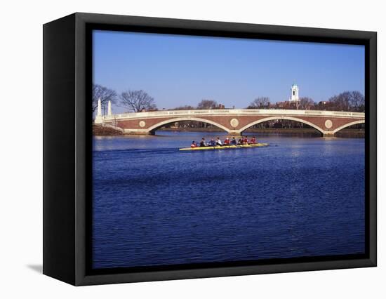 Sculling on the Charles River, Harvard University, Cambridge, Massachusetts-Rob Tilley-Framed Premier Image Canvas