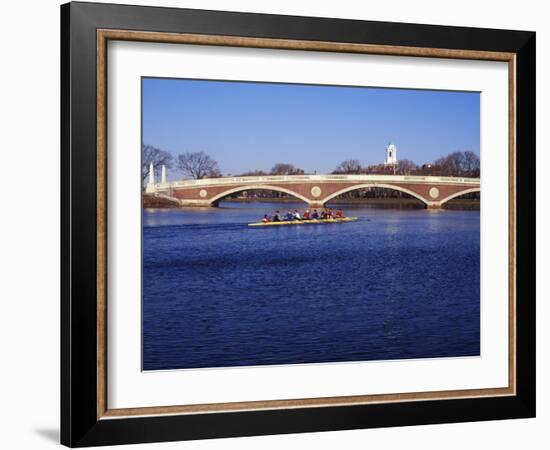 Sculling on the Charles River, Harvard University, Cambridge, Massachusetts-Rob Tilley-Framed Photographic Print