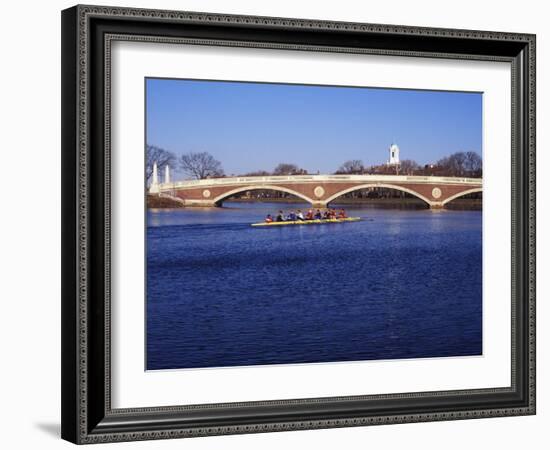 Sculling on the Charles River, Harvard University, Cambridge, Massachusetts-Rob Tilley-Framed Photographic Print