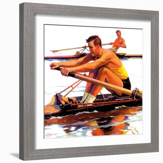 "Sculling Race,"August 15, 1936-Maurice Bower-Framed Giclee Print