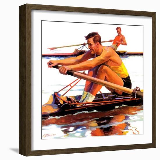 "Sculling Race,"August 15, 1936-Maurice Bower-Framed Giclee Print