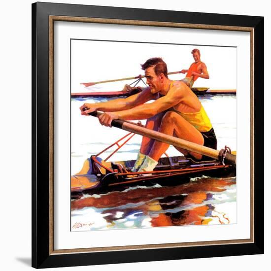 "Sculling Race,"August 15, 1936-Maurice Bower-Framed Giclee Print