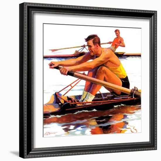 "Sculling Race,"August 15, 1936-Maurice Bower-Framed Giclee Print