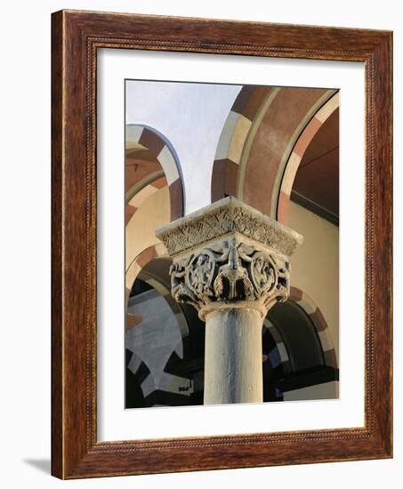 Sculpted Capital from St. Michael, Hildesheim, Four Angels, Evangelist-null-Framed Giclee Print