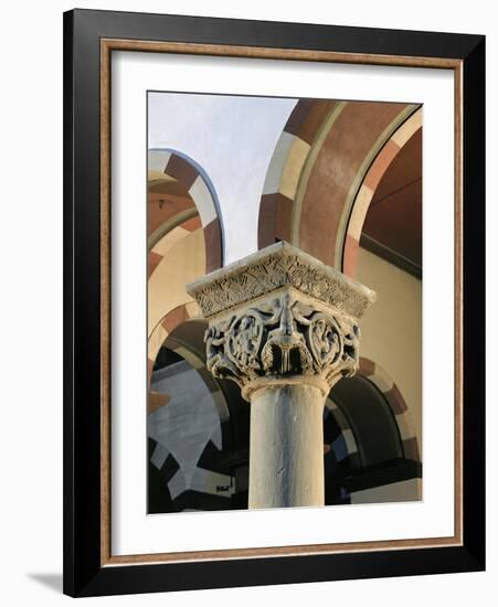 Sculpted Capital from St. Michael, Hildesheim, Four Angels, Evangelist-null-Framed Giclee Print