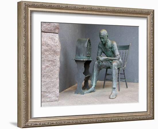 Sculpture at Franklin Delano Roosevelt Memorial, Washington DC, USA-Scott T. Smith-Framed Photographic Print