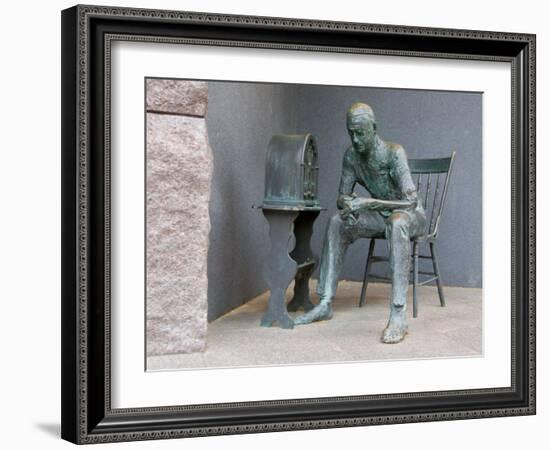 Sculpture at Franklin Delano Roosevelt Memorial, Washington DC, USA-Scott T. Smith-Framed Photographic Print