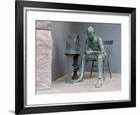 Sculpture at Franklin Delano Roosevelt Memorial, Washington DC, USA-Scott T. Smith-Framed Photographic Print