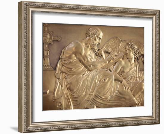 Sculpture Depicting St. Matthew, Saint-Louis Des Invalides Church, Paris, France, Europe-Godong-Framed Photographic Print