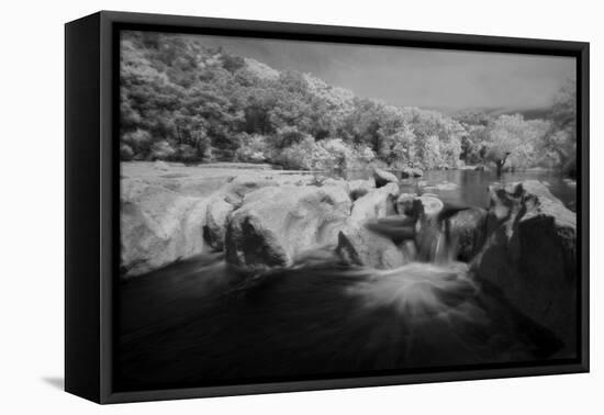 Sculpture Falls IR-John Gusky-Framed Premier Image Canvas