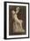 Sculpture : femme nue assise tenant une corne, par Louis-Edmond Cougny-Charles Marville-Framed Giclee Print