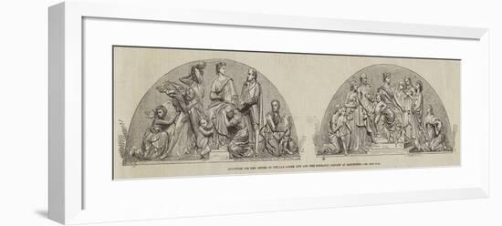 Sculpture for the Offices of the Lancashire Life and Fire Insurance Company at Manchester-null-Framed Giclee Print