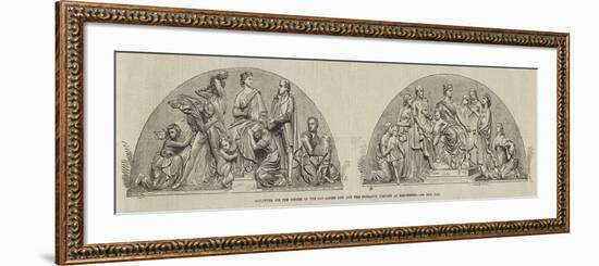 Sculpture for the Offices of the Lancashire Life and Fire Insurance Company at Manchester-null-Framed Giclee Print