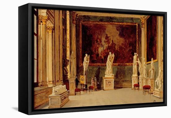 Sculpture Gallery at the Pitti Palace, Florence-Antonietta Brandeis-Framed Premier Image Canvas