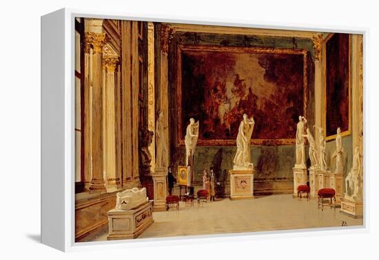Sculpture Gallery at the Pitti Palace, Florence-Antonietta Brandeis-Framed Premier Image Canvas