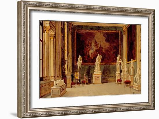 Sculpture Gallery at the Pitti Palace, Florence-Antonietta Brandeis-Framed Giclee Print