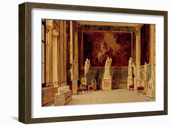 Sculpture Gallery at the Pitti Palace, Florence-Antonietta Brandeis-Framed Giclee Print