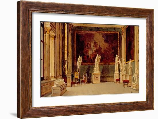 Sculpture Gallery at the Pitti Palace, Florence-Antonietta Brandeis-Framed Giclee Print