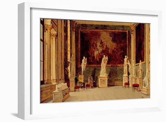 Sculpture Gallery at the Pitti Palace, Florence-Antonietta Brandeis-Framed Giclee Print