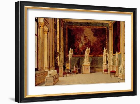 Sculpture Gallery at the Pitti Palace, Florence-Antonietta Brandeis-Framed Giclee Print