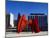 Sculpture in Front of a Building, Alexander Calder Sculpture, Grand Rapids, Michigan, USA-null-Mounted Photographic Print