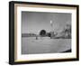 Sculpture Jean Tinguely in Nevada Desert Trying Out His Self-Destruction Machine Sculpture-Allan Grant-Framed Photographic Print