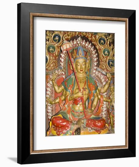 Sculpture, Kumbum, Gyantse, Tibet, China-Ethel Davies-Framed Photographic Print