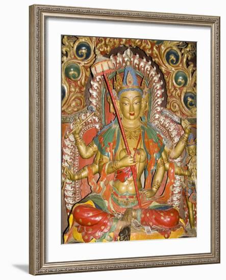 Sculpture, Kumbum, Gyantse, Tibet, China-Ethel Davies-Framed Photographic Print