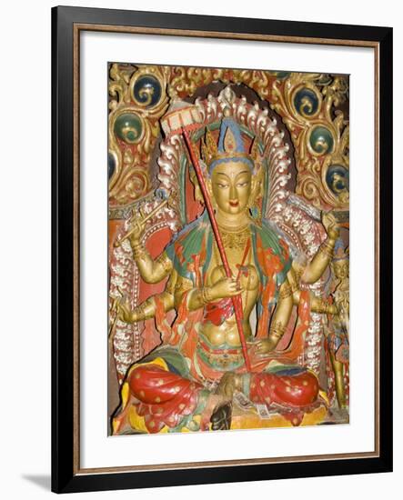 Sculpture, Kumbum, Gyantse, Tibet, China-Ethel Davies-Framed Photographic Print