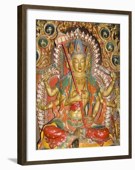 Sculpture, Kumbum, Gyantse, Tibet, China-Ethel Davies-Framed Photographic Print