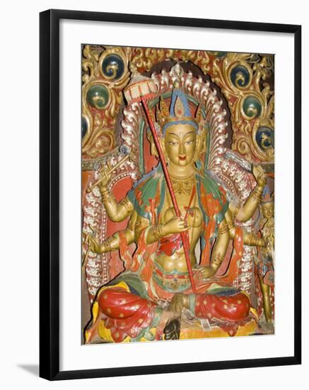 Sculpture, Kumbum, Gyantse, Tibet, China-Ethel Davies-Framed Photographic Print