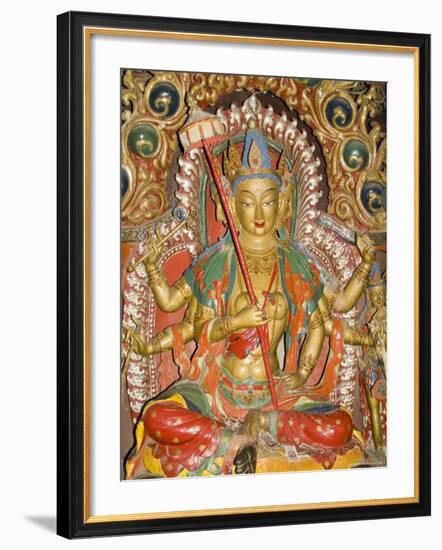 Sculpture, Kumbum, Gyantse, Tibet, China-Ethel Davies-Framed Photographic Print