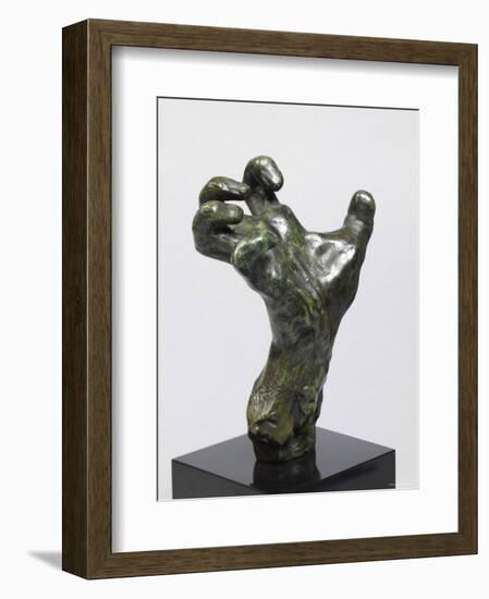 Sculpture of a Hand, Showing a Hand Strained in Tension-Auguste Rodin-Framed Premium Photographic Print