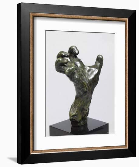 Sculpture of a Hand, Showing a Hand Strained in Tension-Auguste Rodin-Framed Premium Photographic Print