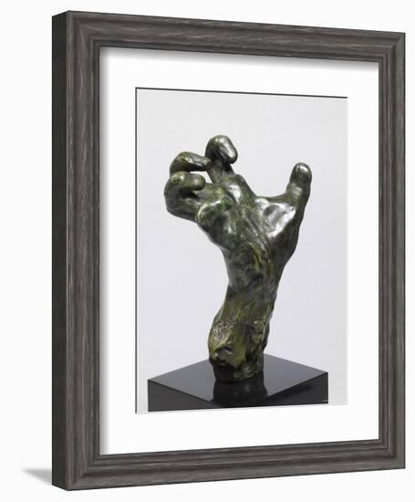 Sculpture of a Hand, Showing a Hand Strained in Tension-Auguste Rodin-Framed Photographic Print