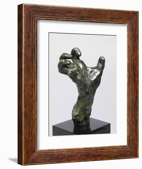 Sculpture of a Hand, Showing a Hand Strained in Tension-Auguste Rodin-Framed Photographic Print