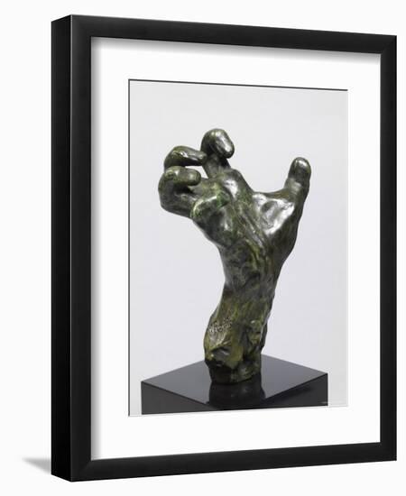 Sculpture of a Hand, Showing a Hand Strained in Tension-Auguste Rodin-Framed Photographic Print