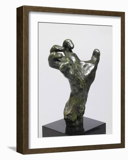 Sculpture of a Hand, Showing a Hand Strained in Tension-Auguste Rodin-Framed Photographic Print