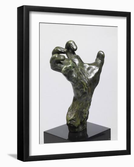 Sculpture of a Hand, Showing a Hand Strained in Tension-Auguste Rodin-Framed Photographic Print