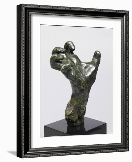 Sculpture of a Hand, Showing a Hand Strained in Tension-Auguste Rodin-Framed Photographic Print