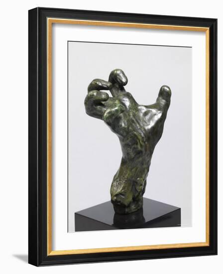 Sculpture of a Hand, Showing a Hand Strained in Tension-Auguste Rodin-Framed Photographic Print